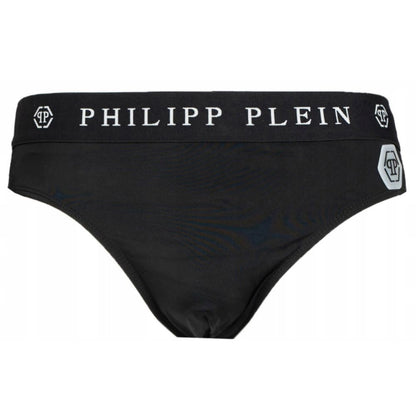 Philipp Plein Black Polyamide Men Swim Brief