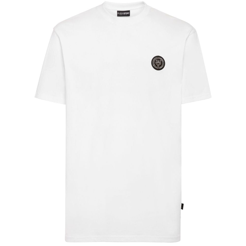 Plein Sport Herren-T-Shirt aus weißer Baumwolle
