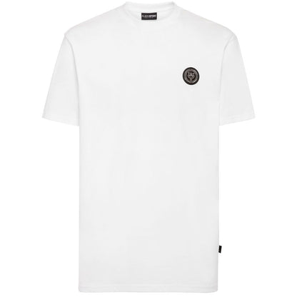 Plein Sport Herren-T-Shirt aus weißer Baumwolle