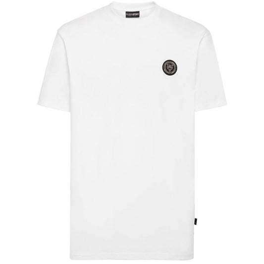 Plein Sport Herren-T-Shirt aus weißer Baumwolle