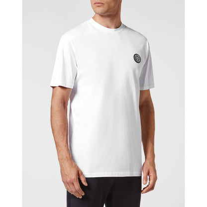 Plein Sport Herren-T-Shirt aus weißer Baumwolle