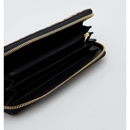 Plein Sport – Elegante Designer-Geldbörse mit Reißverschluss und goldenen Akzenten