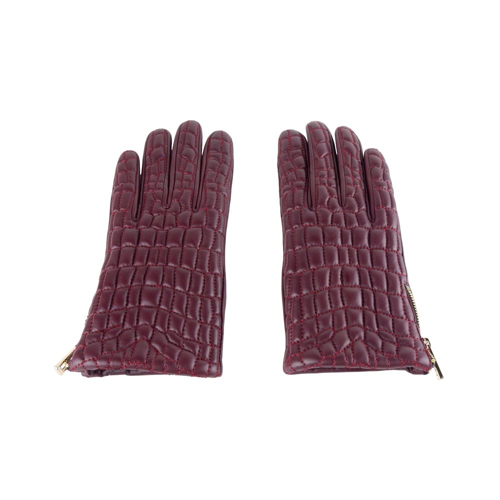 Cavalli Class Damenhandschuh aus rotem Lammleder