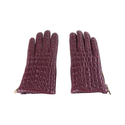 Cavalli Class Damenhandschuh aus rotem Lammleder