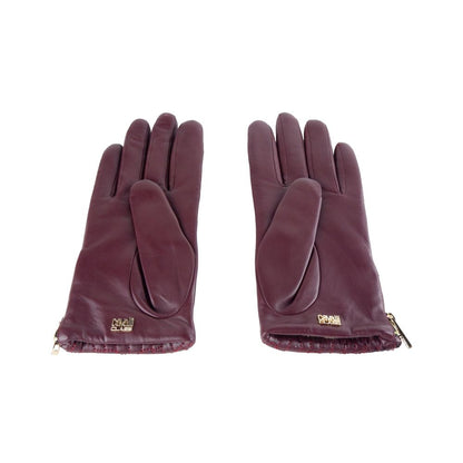 Cavalli Class Damenhandschuh aus rotem Lammleder