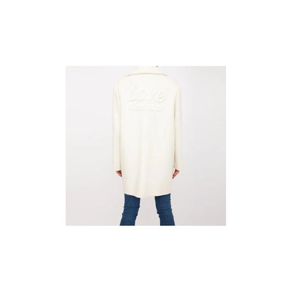 Love Moschino Chic – Langer Wintermantel „Elegance“ in Weiß