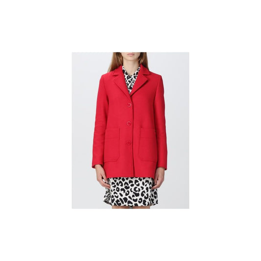 Love Moschino – Schicke rosa Jacke aus Wollmischung