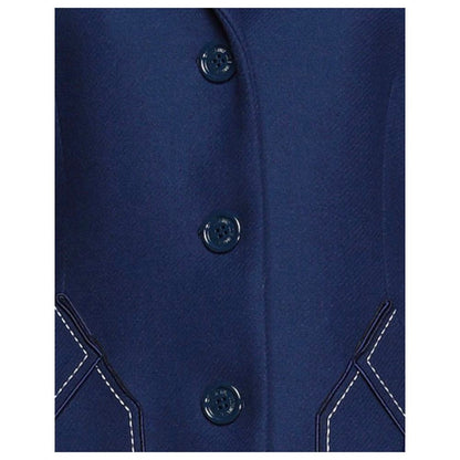 Love Moschino Blauer Wollmantel für Damen