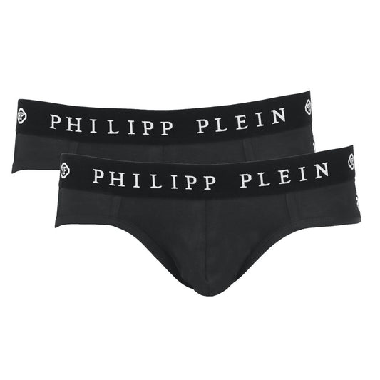 Philipp Plein – Schwarzes Herren-Boxershorts-Set aus Baumwolle