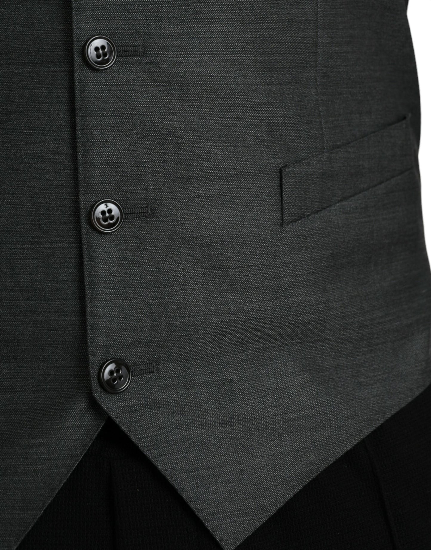 Dolce &amp; Gabbana Graue Weste aus Wolle für formelle Anlässe
