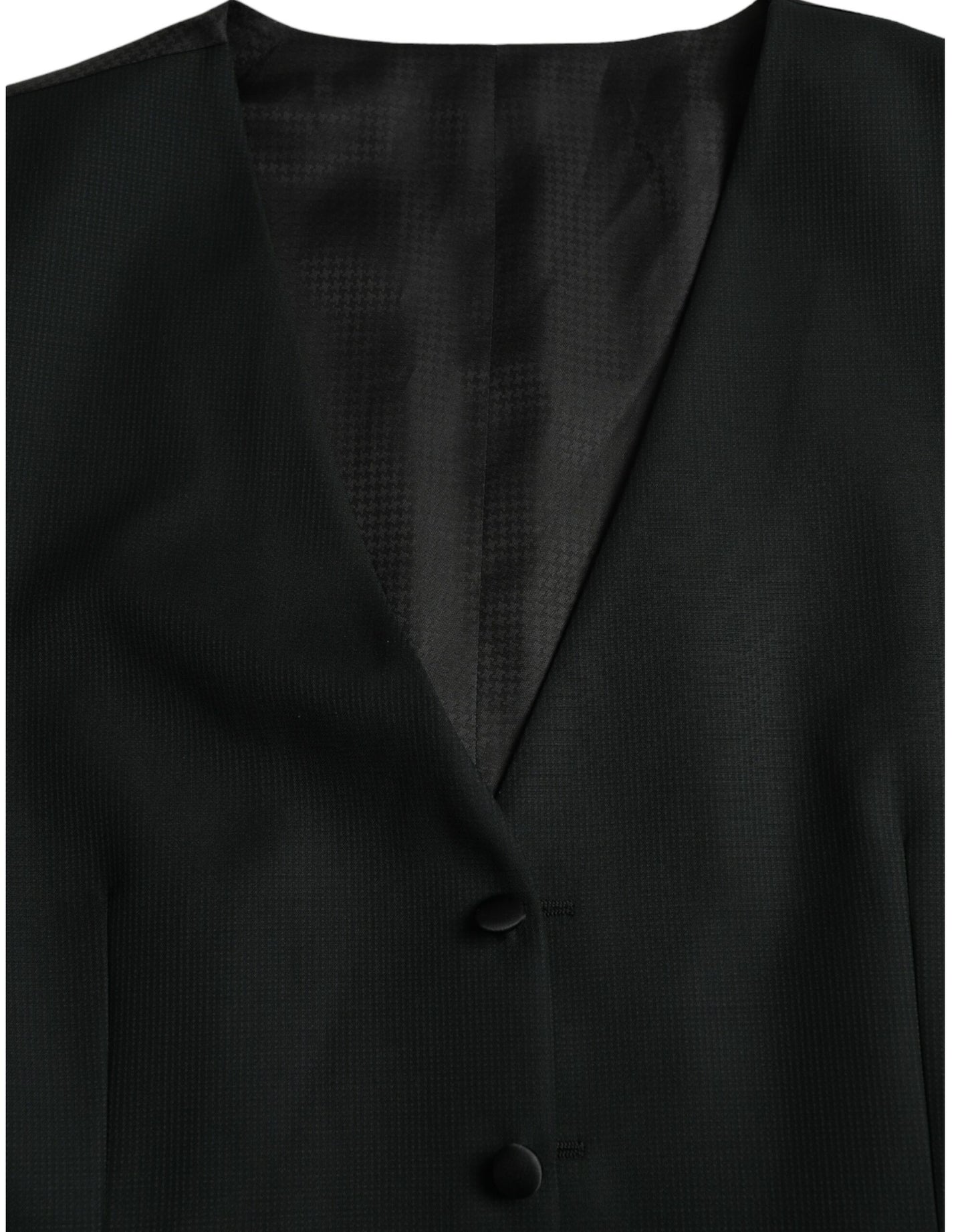 Dolce &amp; Gabbana Schwarze Wollweste, formelle Weste
