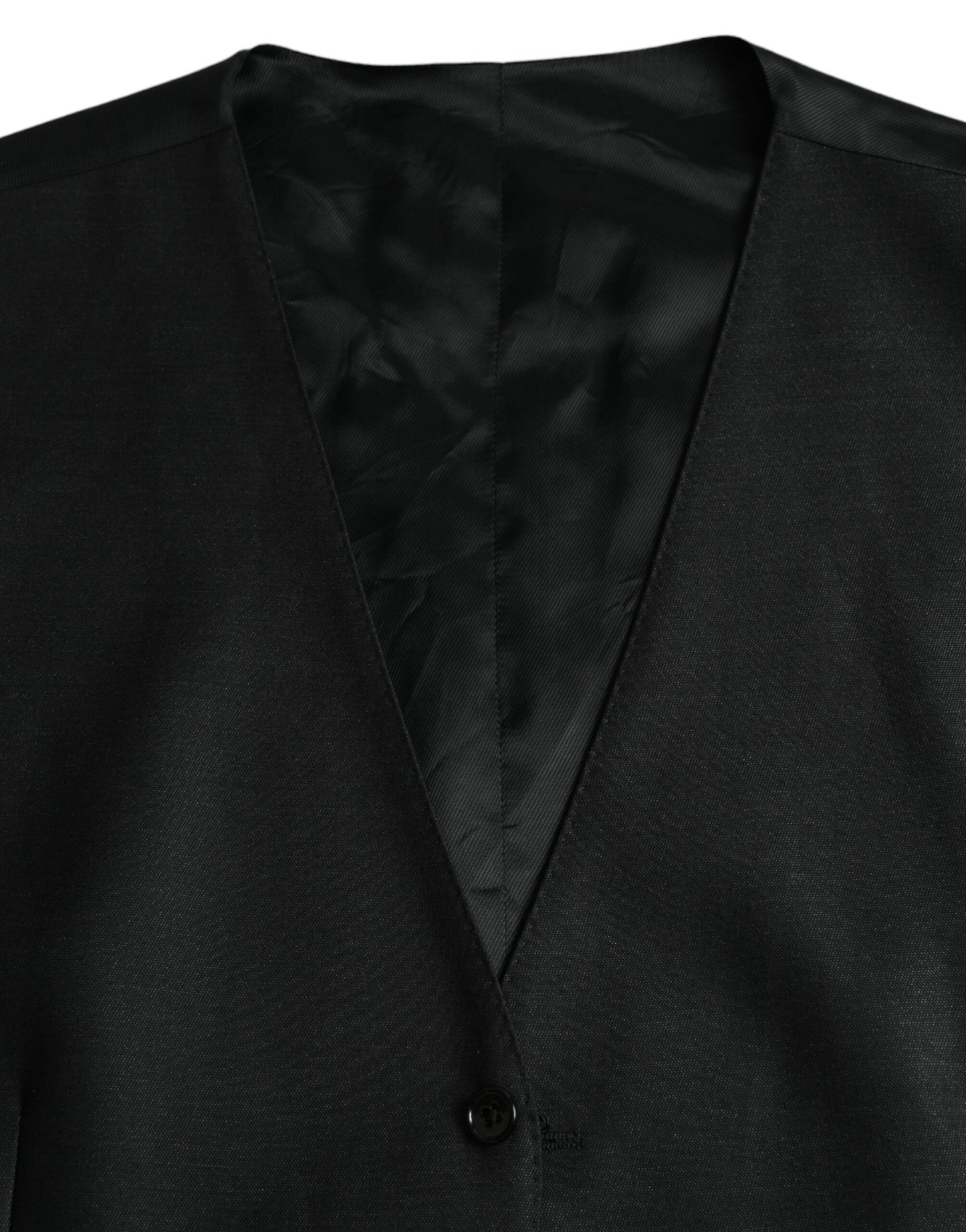 Dolce &amp; Gabbana Schwarze Wollweste, formelle Weste