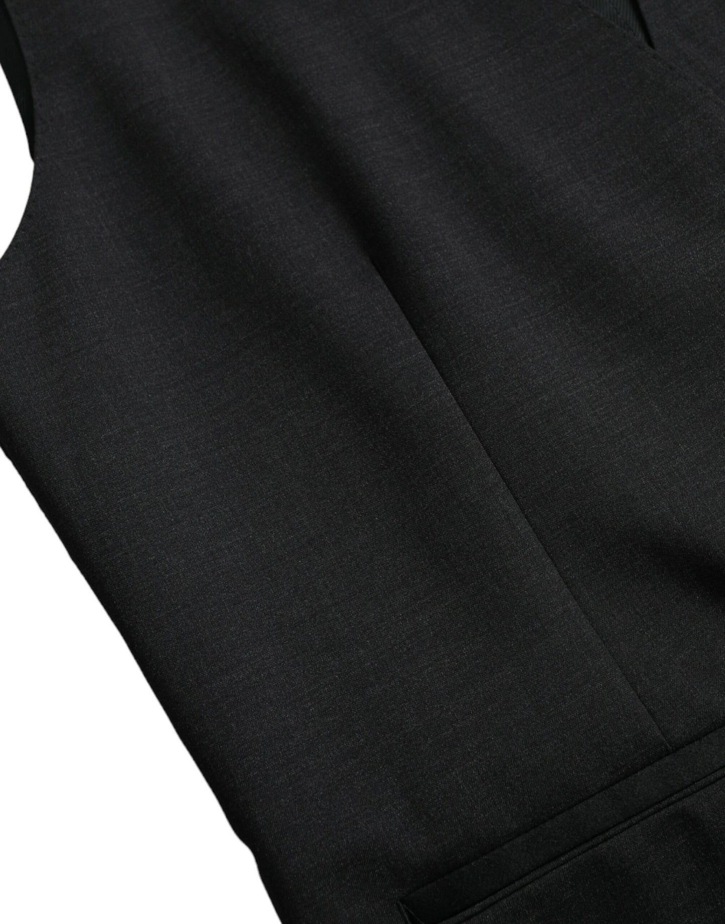 Dolce &amp; Gabbana Schwarze Weste aus Baumwolle, formelle Weste