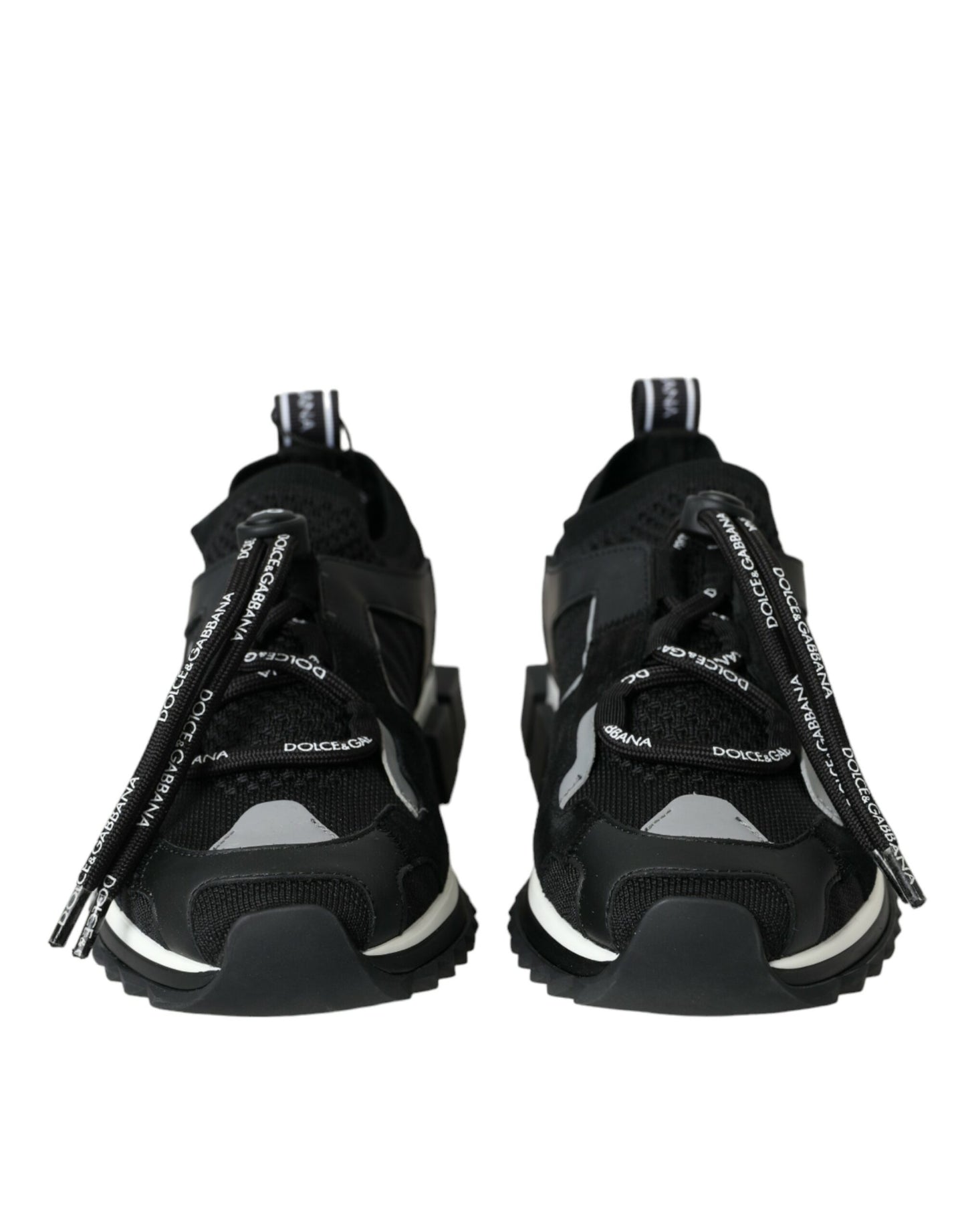 Dolce &amp; Gabbana Sorrento Trekking-Sneakers aus schwarzem Mesh