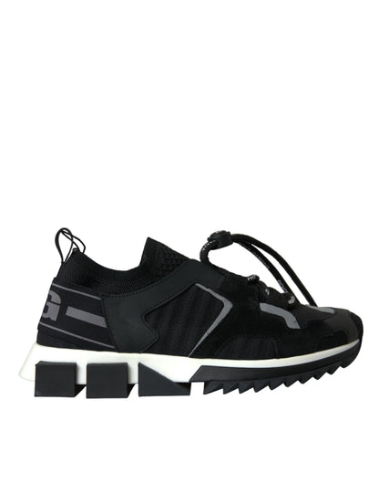 Dolce &amp; Gabbana Sorrento Trekking-Sneakers aus schwarzem Mesh