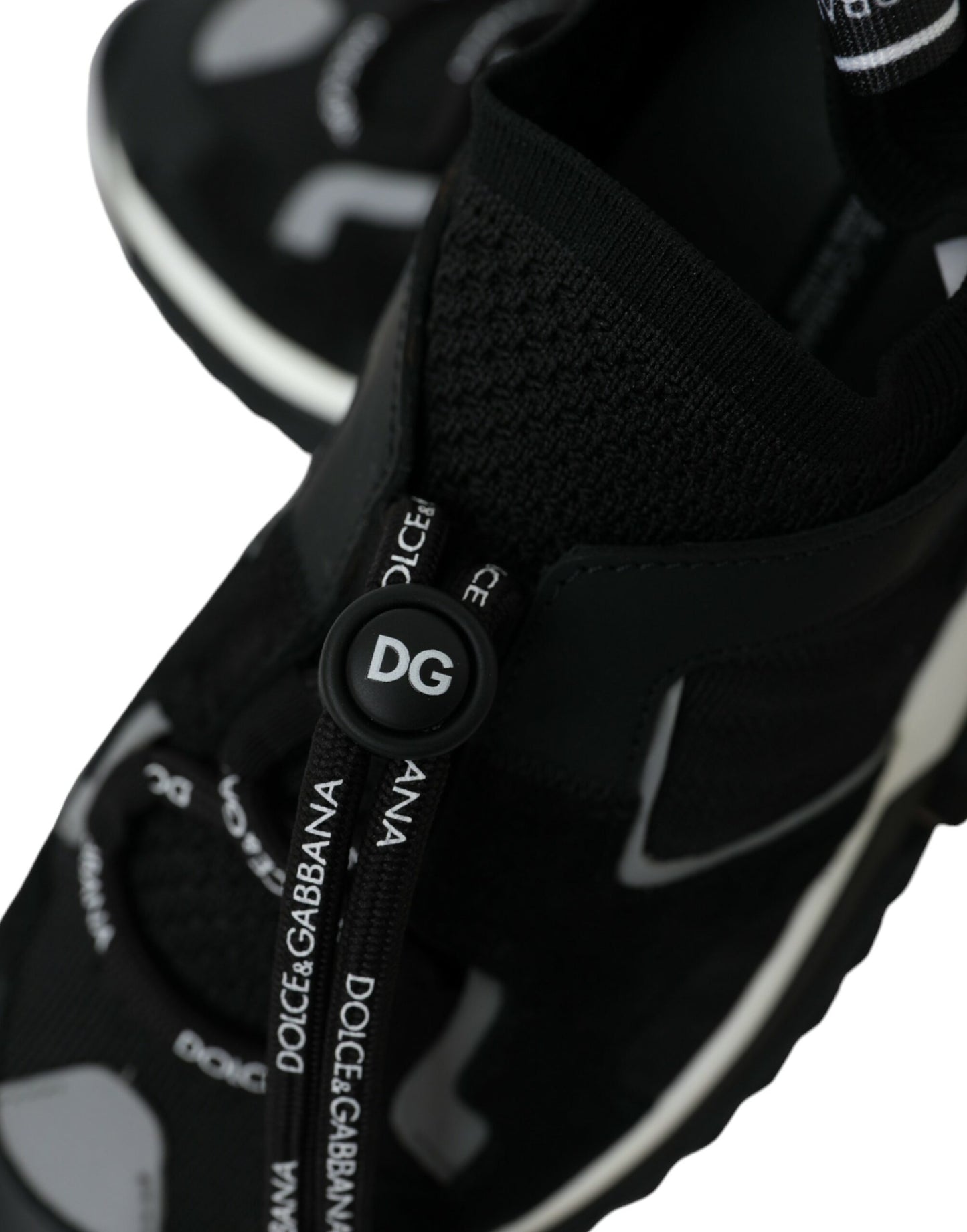 Dolce &amp; Gabbana Sorrento Trekking-Sneakers aus schwarzem Mesh
