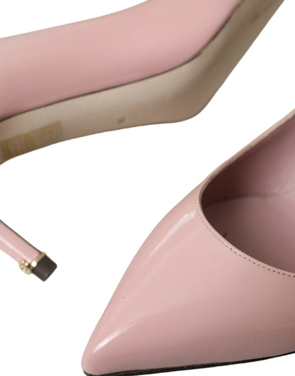 Dolce &amp; Gabbana Hellrosa Lackleder Heels Pumps Schuhe