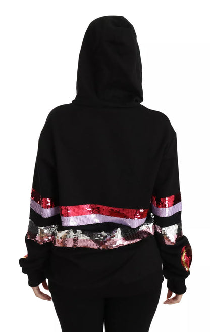 Dolce &amp; Gabbana DG Pailletten-Kapuzenpullover
