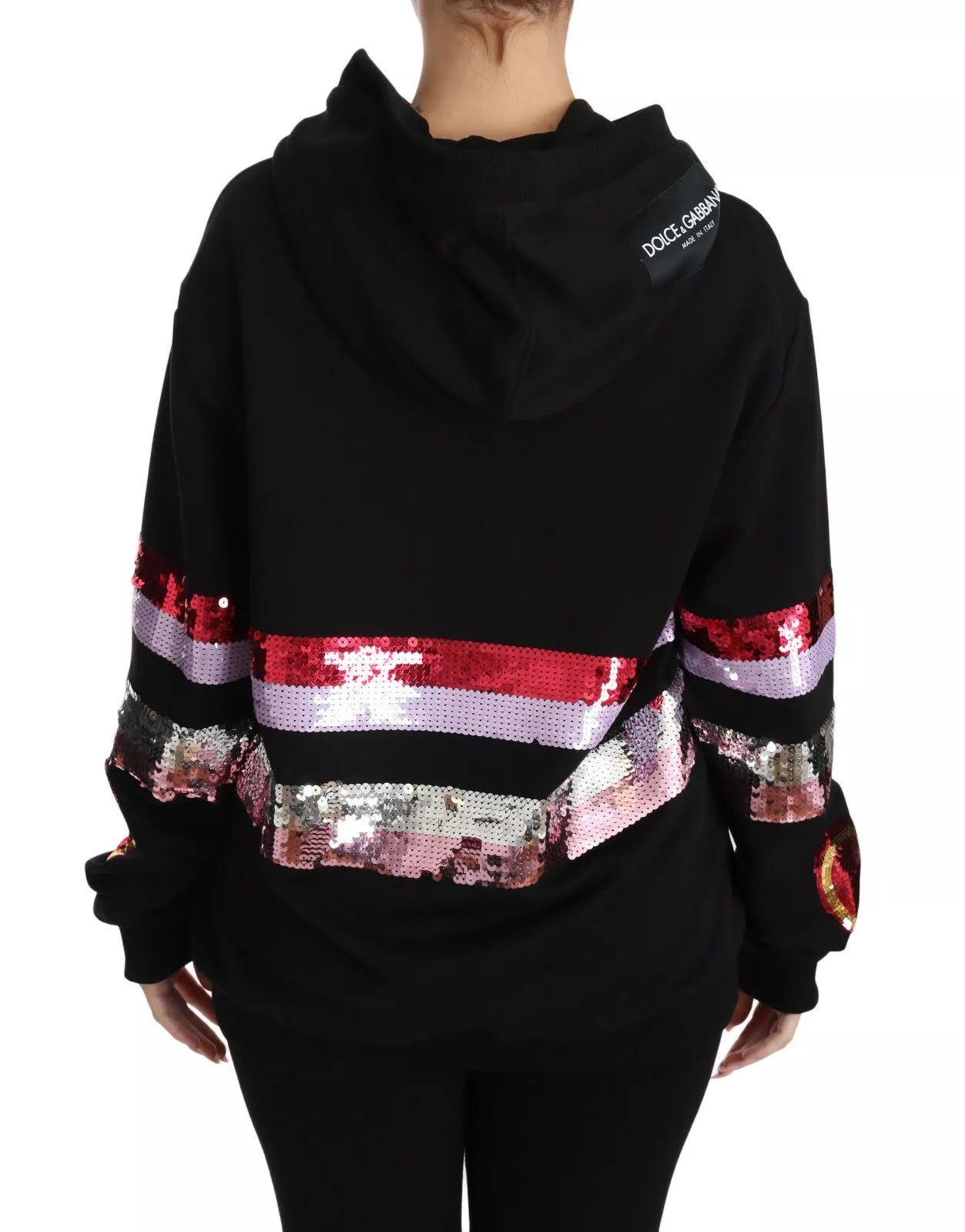Dolce &amp; Gabbana DG Pailletten-Kapuzenpullover
