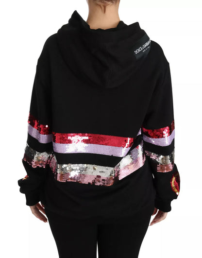 Dolce &amp; Gabbana DG Pailletten-Kapuzenpullover