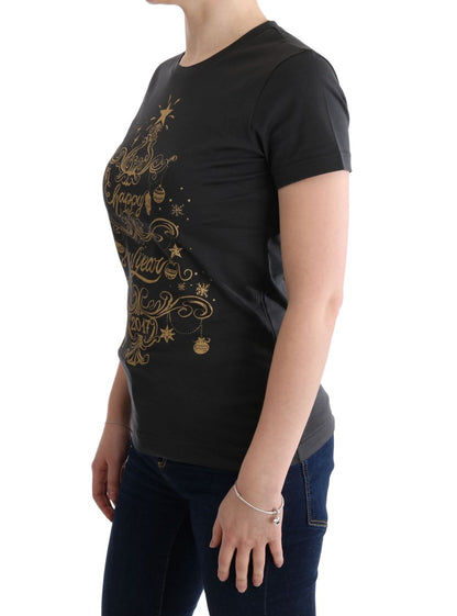 Dolce &amp; Gabbana – T-Shirt aus grauer Baumwolle mit Motiv 2017