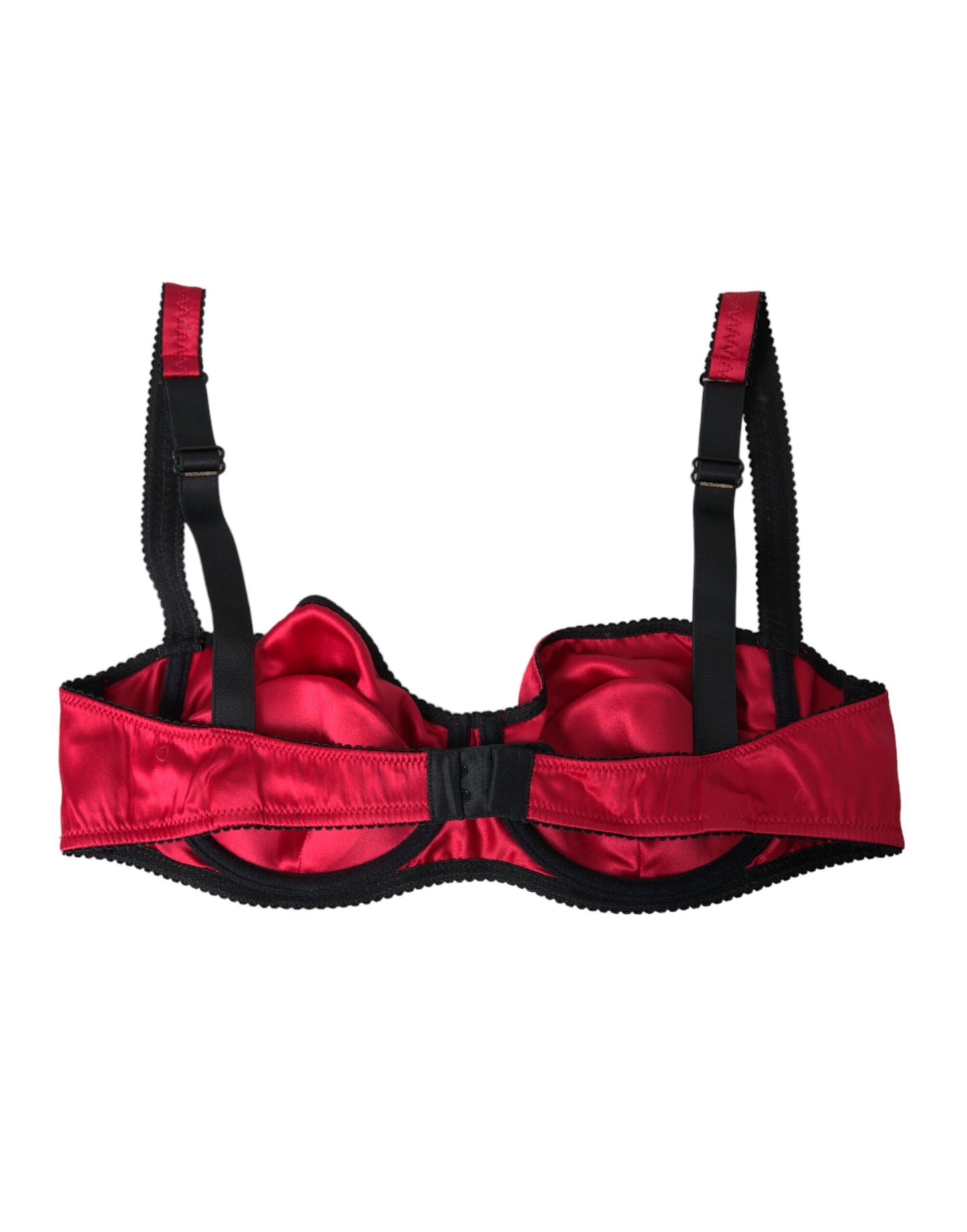 Dolce &amp; Gabbana Bordeaux Seidenstretch-Balconcino-BH-Unterwäsche