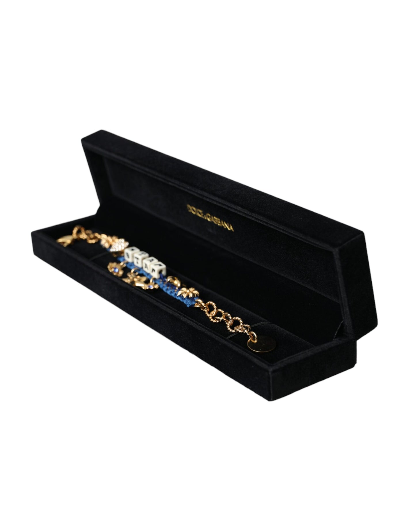 Dolce &amp; Gabbana – Goldfarbenes Messing-Kettenarmband mit Sternmotiv