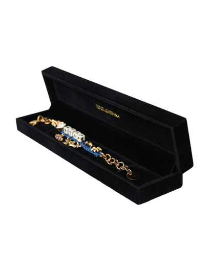 Dolce &amp; Gabbana – Goldfarbenes Messing-Kettenarmband mit Sternmotiv