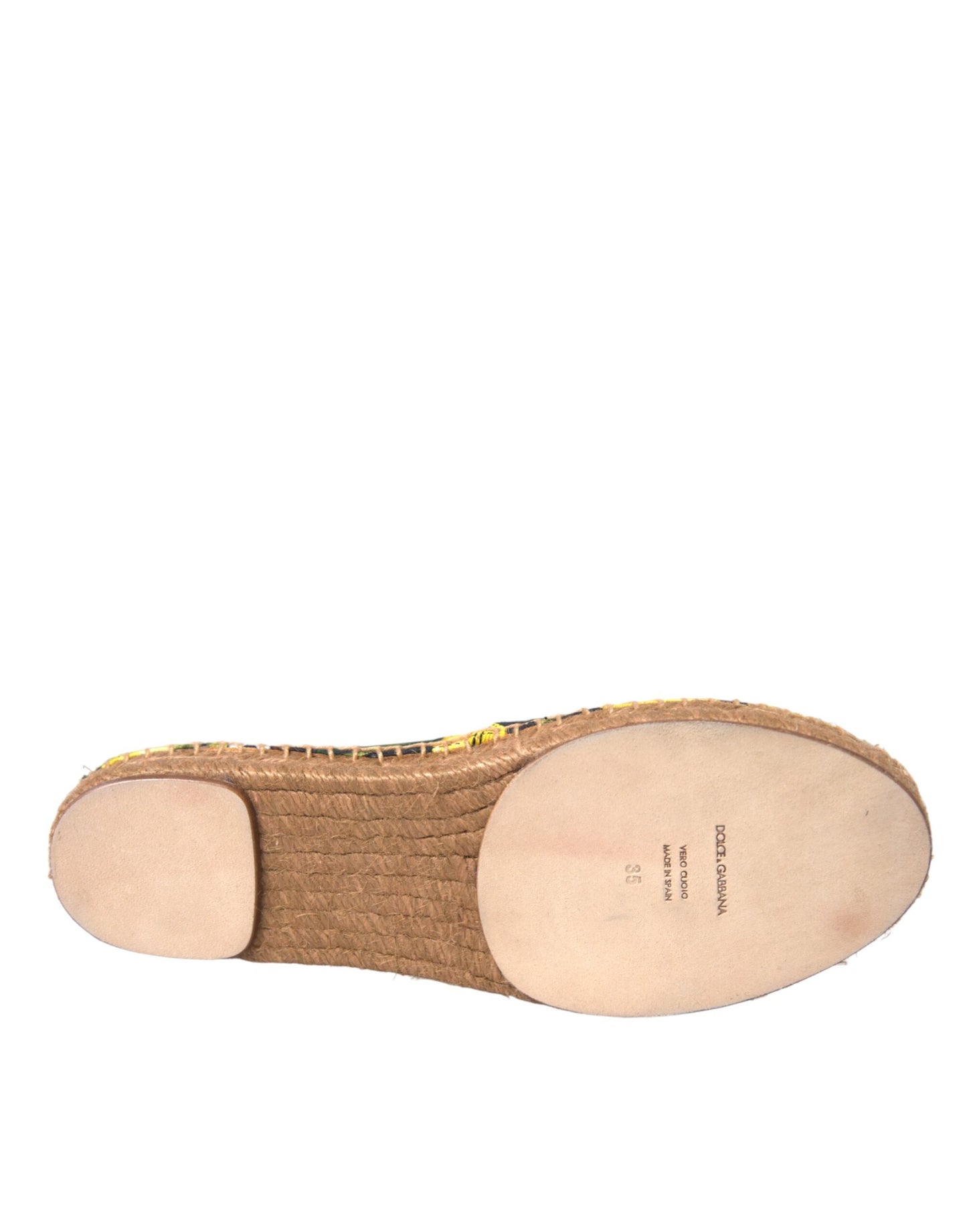 Dolce &amp; Gabbana – Mehrfarbige Zitronen-Espadrilles zum Hineinschlüpfen