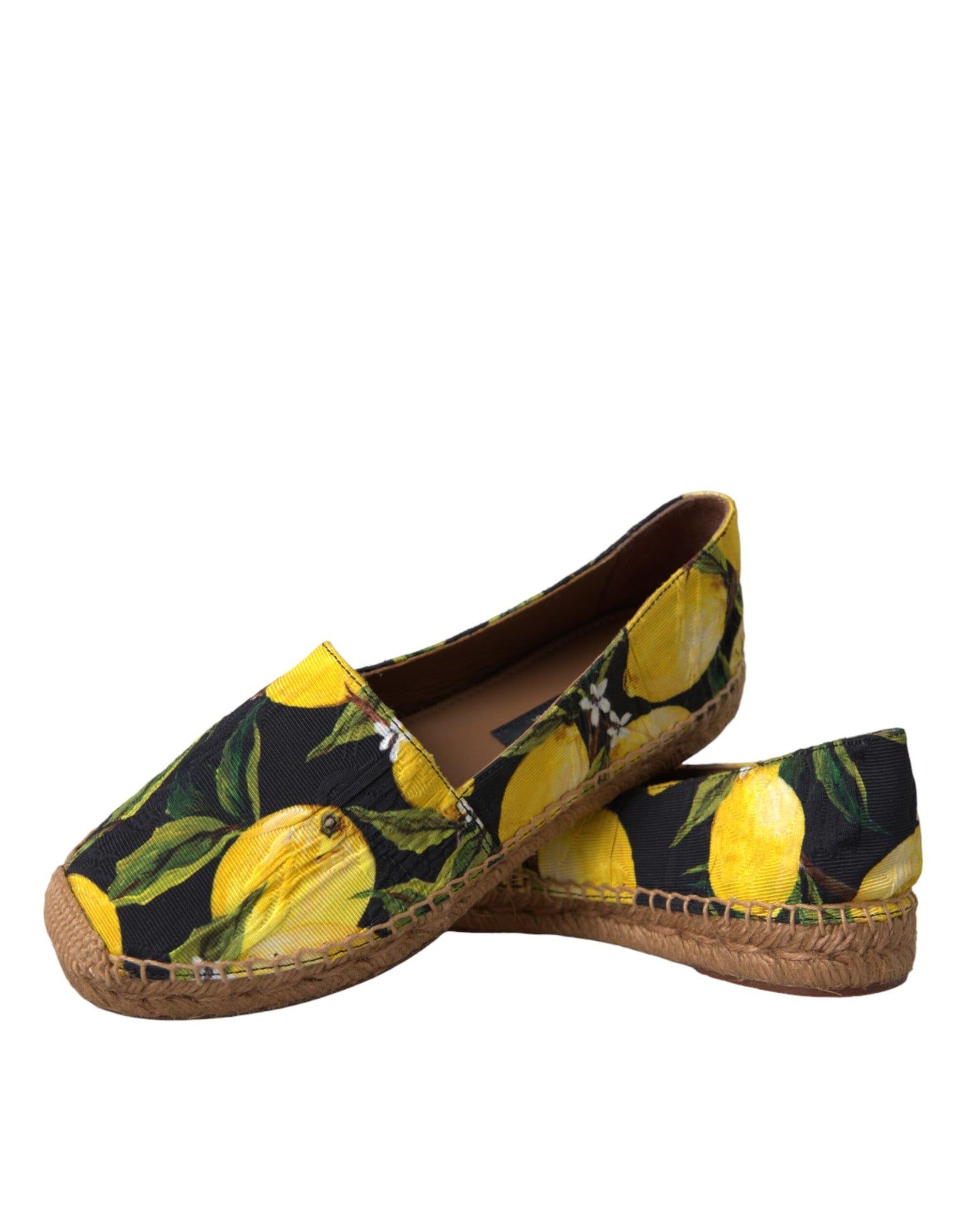 Dolce &amp; Gabbana – Mehrfarbige Zitronen-Espadrilles zum Hineinschlüpfen