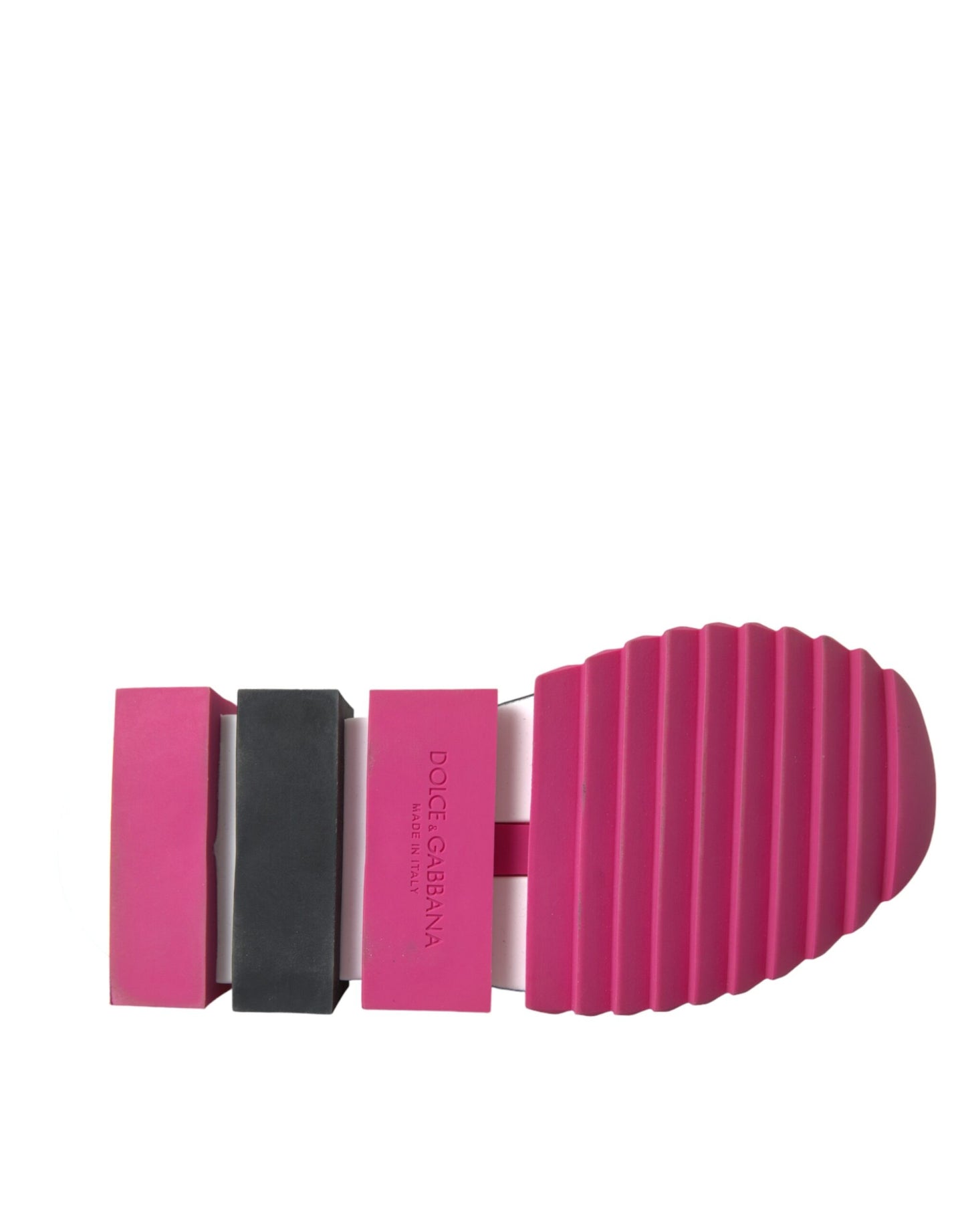 Dolce &amp; Gabbana Pink Sorrento Kristalle Sneakers Schuhe