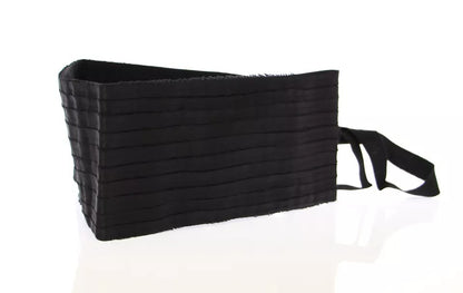Dolce &amp; Gabbana Damen-Taillenkummerbund aus schwarzer Seide