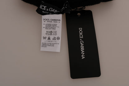 Dolce &amp; Gabbana Schwarze Stretch-Strumpfhosen aus Kaschmir-Seide