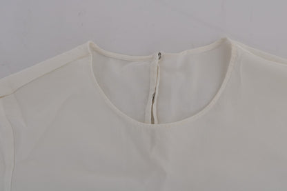 Dolce &amp; Gabbana Weiße Seidenbluse „Italia Is Love“