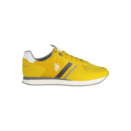 US POLO ASSN. Gelbe Polyester-Herren-Sneaker