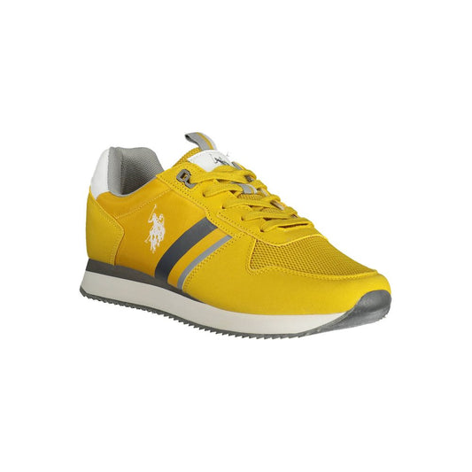US POLO ASSN. Gelbe Polyester-Herren-Sneaker