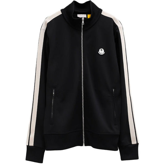 Moncler x Palm Angels Schwarzer Polyesterpullover