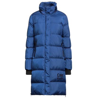 Love Moschino – Schicke, lange Daunenjacke mit Logodetail