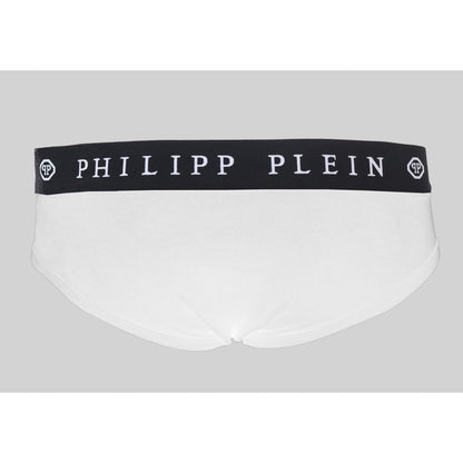 Philipp Plein Weiße Herren-Boxershorts aus Baumwolle