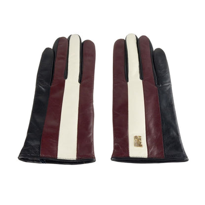 Cavalli Class Damenhandschuh aus schwarzem Lammleder