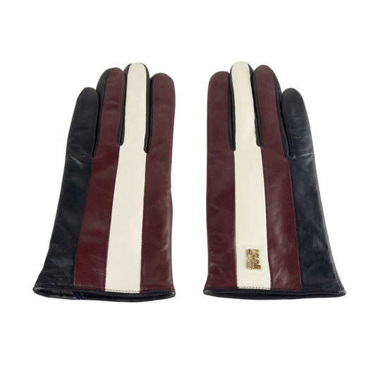 Cavalli Class Damenhandschuh aus schwarzem Lammleder