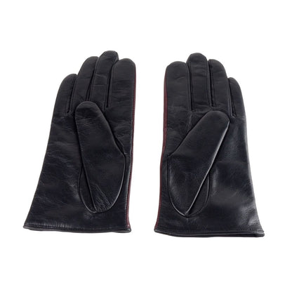 Cavalli Class Damenhandschuh aus schwarzem Lammleder