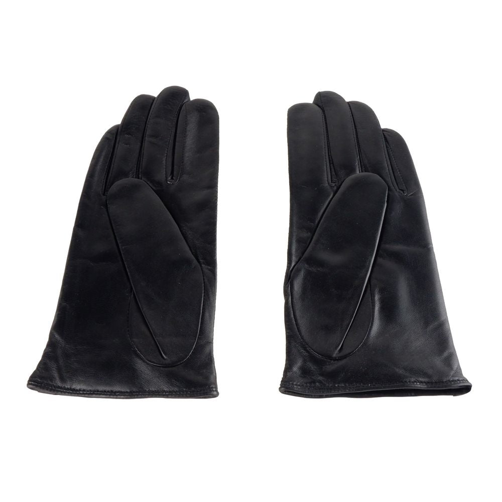 Cavalli Class Blauer Lammfellhandschuh für Damen