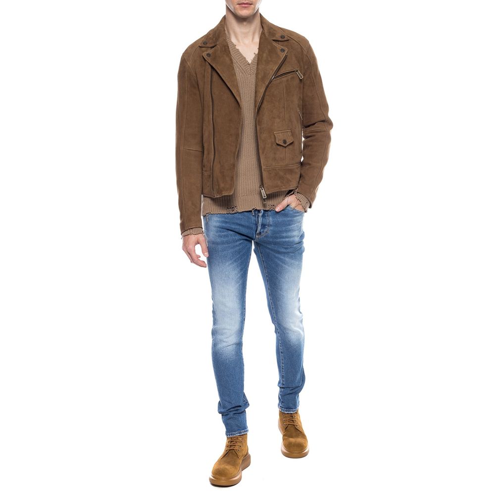 Dsquared² Herren-Jeans im Used-Look aus blauer Baumwolle