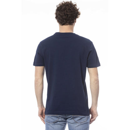 Invicta Blaues Baumwoll-T-Shirt für Herren