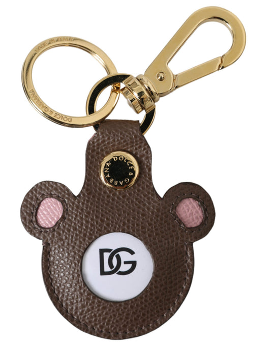 Dolce &amp; Gabbana Multicolor Dauphine Calfskin DG Logo Keyring Keychain