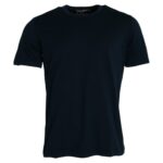 Dolce &amp; Gabbana – Dunkelblaues T-Shirt aus Baumwolle mit Rundhalsausschnitt und kurzen Ärmeln