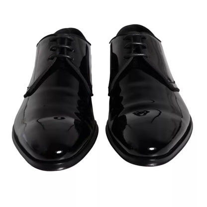 Dolce &amp; Gabbana – Derby-Schuhe für Herren aus schwarzem Kalbsleder