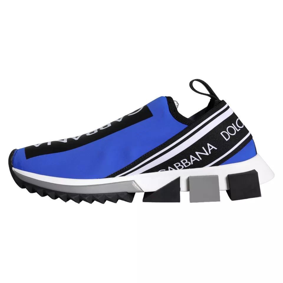 Dolce &amp; Gabbana Blaues Logo Low Top Sorrento Sneakers Schuhe