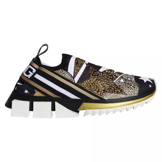 Dolce &amp; Gabbana – Sorrento-Sneakers mit mehrfarbigem Comet-Stern-Print